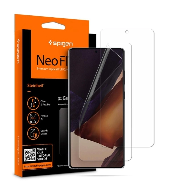 Комплект защитных пленок для Galaxy Note 20 Spigen (AFL01451) Neo Flex Clear