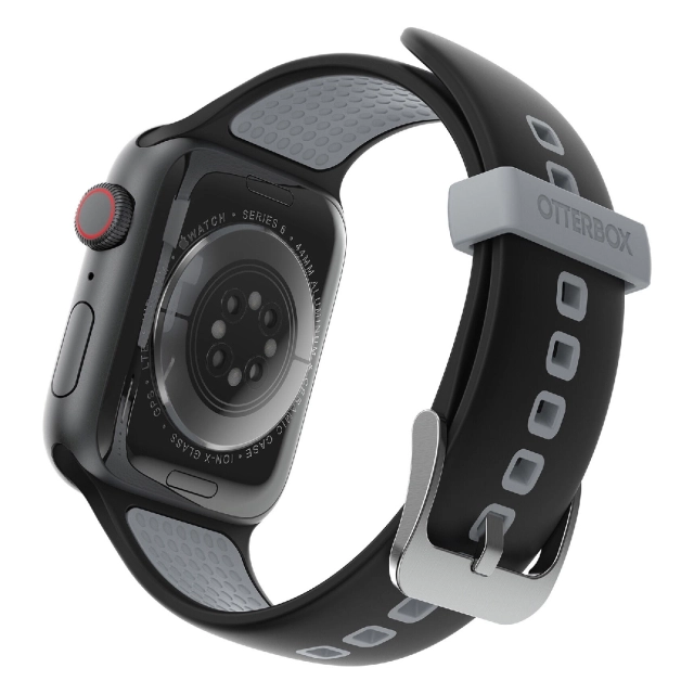 Ремешок для Apple Watch 7 (45mm) & Apple Watch 6 / SE / 5 / 4 (44mm) OtterBox (77-83880) Band Pavement (Black/Grey)