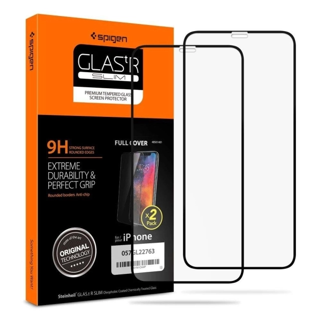 Защитное стекло для iPhone 11 Pro Spigen (057GL23120) GLAS.tR Full Cover Black