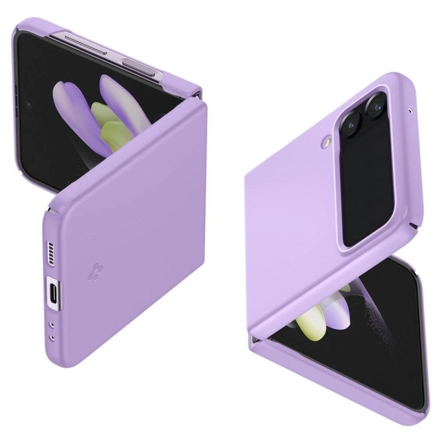 Чехол для Galaxy Z Flip 4 Spigen (ACS05173) AirSkin Rose Purple