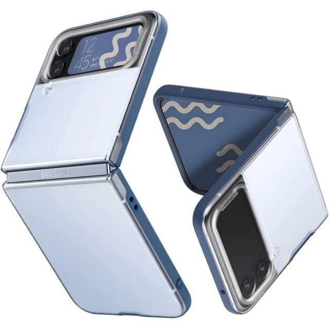 Чехол для Galaxy Z Flip 4 Spigen Cyrill (ACS05244) Color Brick Blue