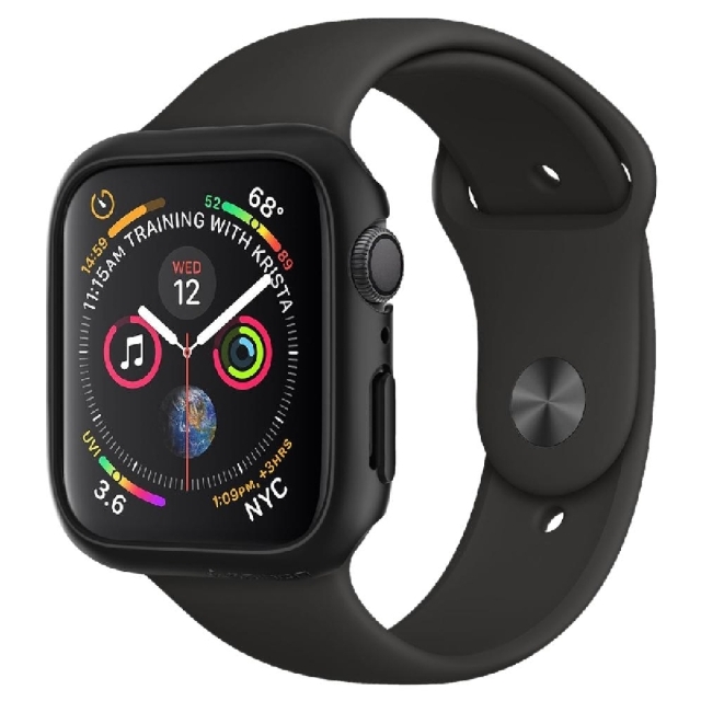 Чехол для Apple Watch 5 / 4 (40мм) Spigen (061CS24484) Thin Fit Black