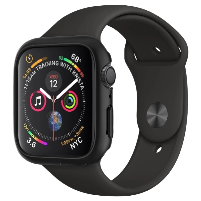 Чехол для Apple Watch 5 / 4 (44мм) Spigen (062CS24474) Thin Fit Black