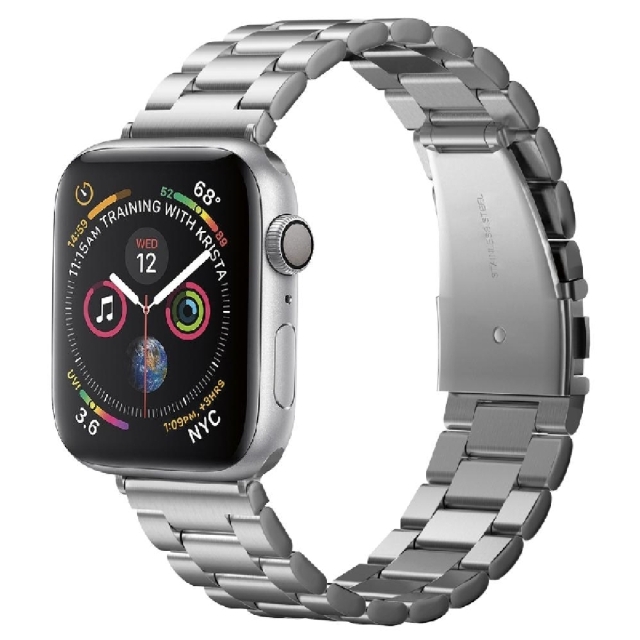 Ремешок для Apple Watch 5 / 4 (44мм) Spigen (062MP25404) Watch Band Modern Fit Silver