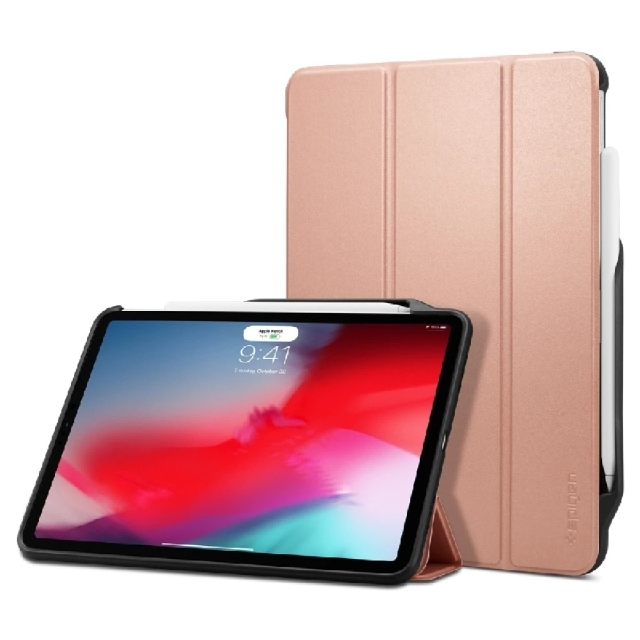 Чехол для iPad Pro 11 (2018) Spigen (067CS25211) Smart Fold 2 Rose Gold