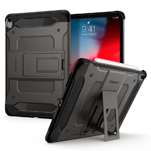 Чехол для iPad Pro 11 (2018) Spigen (067CS25222) Tough Armor TECH Gunmetal