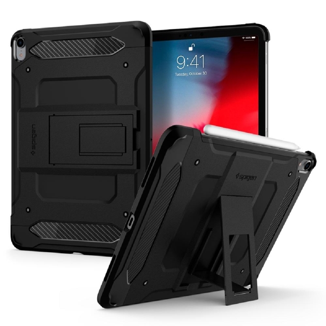 Чехол для iPad Pro 12.9 (2018) Spigen (068CS25203) Tough Armor TECH Black