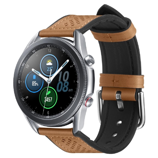 Ремешок для Galaxy Watch 3 (45mm) Spigen (603MP26446) Retro Fit (22mm) Brown