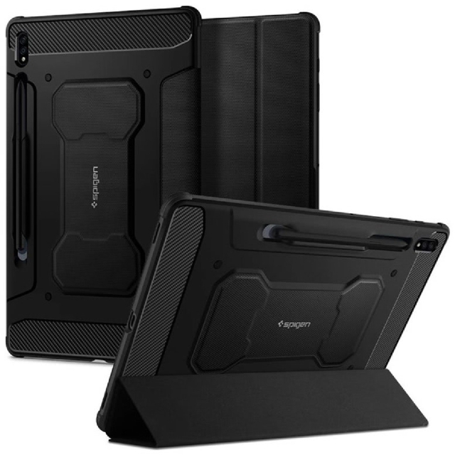 Чехол для Galaxy Tab S7 Plus Spigen (ACS01607) Rugged Armor Pro Black