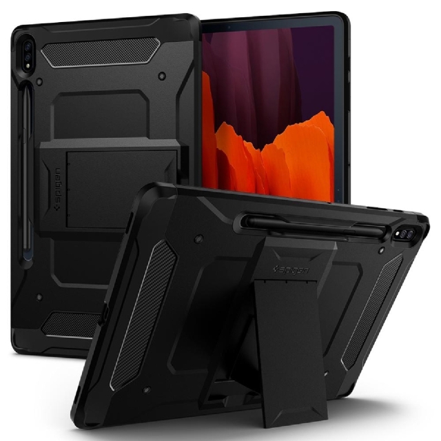 Чехол для Galaxy Tab S7 Plus Spigen (ACS01609) Tough Armor Black