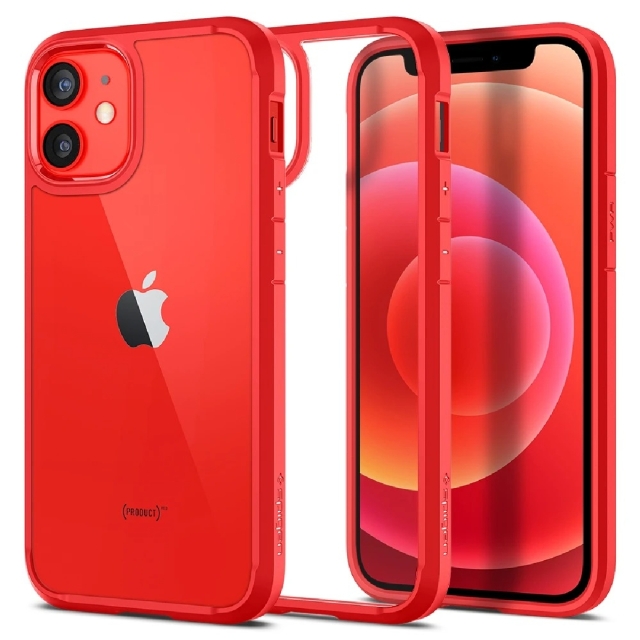 Чехол для iPhone 12 Mini Spigen (ACS01747) Ultra Hybrid Red