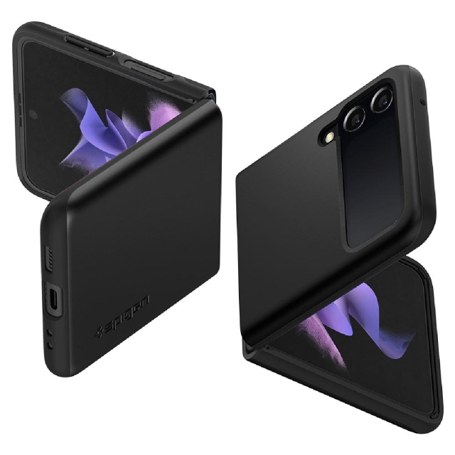 Чехол для Galaxy Z Flip 3 (2021) Spigen (ACS03079) Thin Fit Black