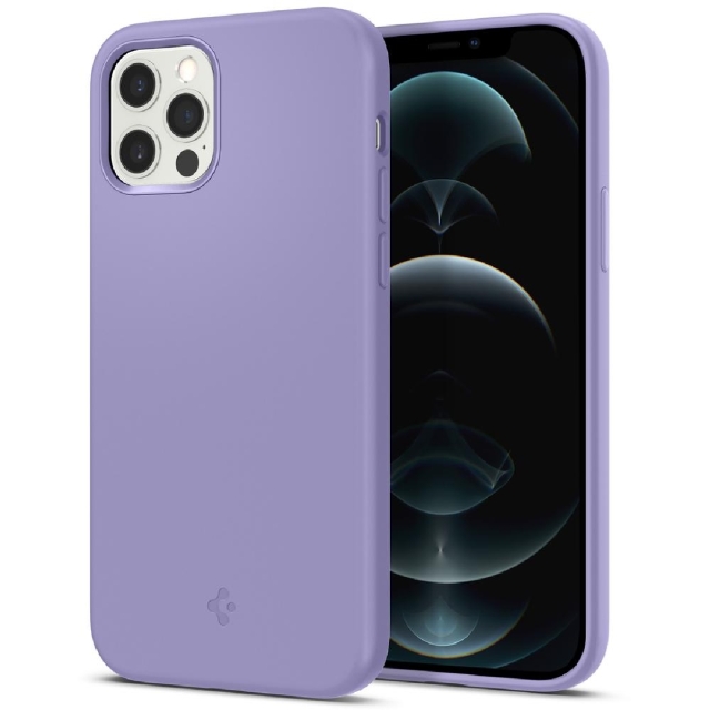 Чехол для iPhone 12 / 12 Pro Spigen (ACS03114) Silicone Fit Iris Purple