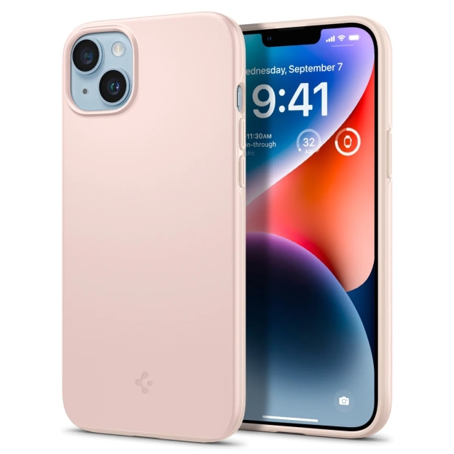 Чехол для iPhone 14 Plus Spigen (ACS04776) Thin Fit Pink Sand