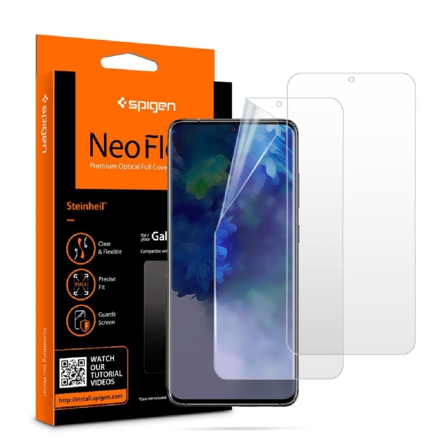 Комплект защитных пленок для Galaxy S20 Plus Spigen (AFL00901) Neo Flex Clear