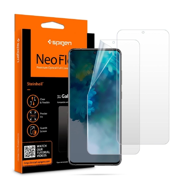 Комплект защитных пленок для Galaxy S20 Spigen (AFL00906) Neo Flex Clear