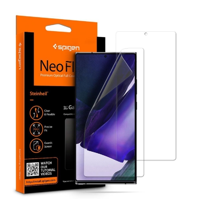Комплект защитных пленок для Galaxy Note 20 Ultra Spigen (AFL01445) Neo Flex Clear