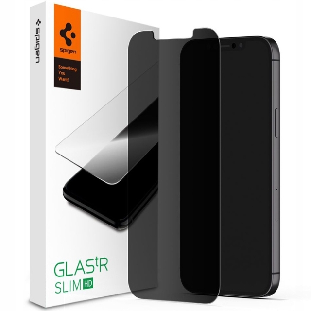 Защитное стекло для iPhone 12 / iPhone 12 Pro Spigen (AGL01513) Glas.tR Privacy HD Clear