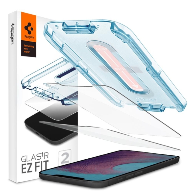 Комплект защитных стекол для iPhone 12 Pro Max Spigen (AGL01791) EZ FIT GLAS.tR SLIM Clear