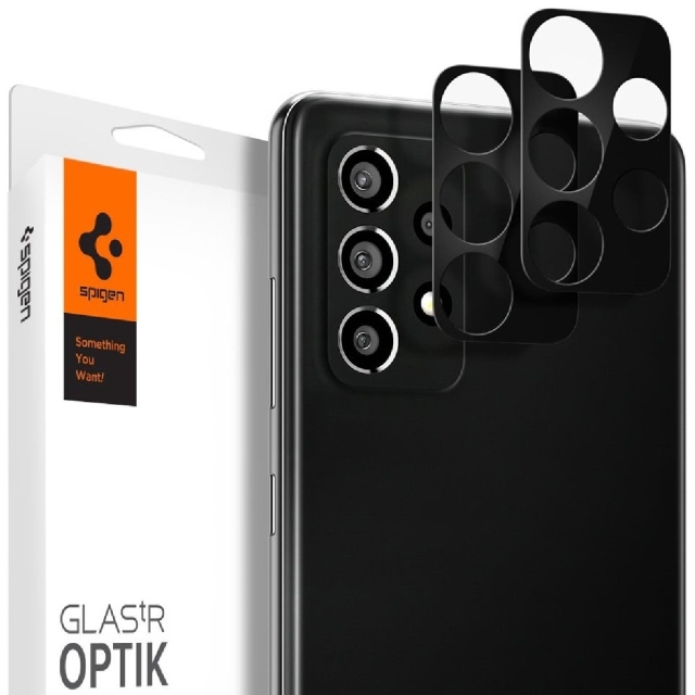 Комплект защитных стекол для камеры для Galaxy A72 Spigen (AGL02955) Glass tR Optik Lens Black