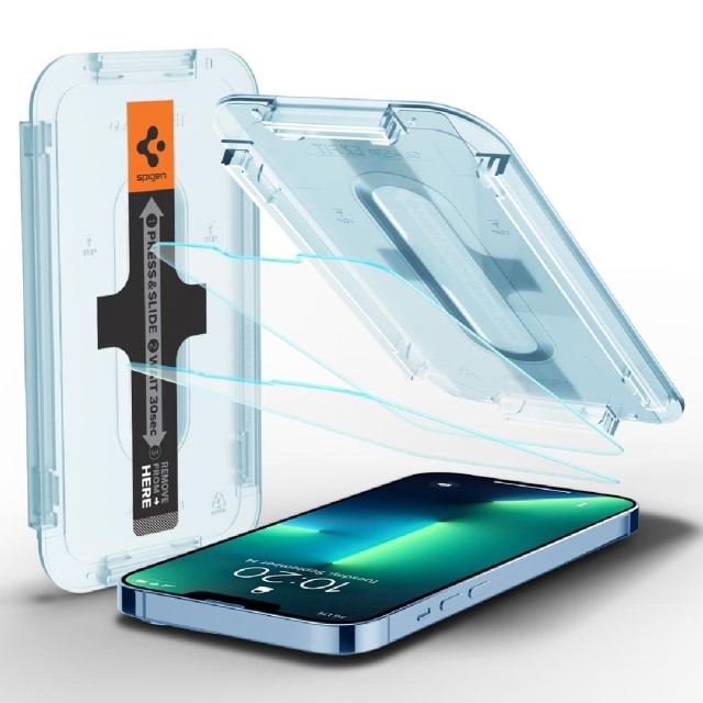 Комплект защитных стекол для iPhone 13 Pro Max Spigen (AGL03375) EZ FIT GLAS.tR SLIM Clear