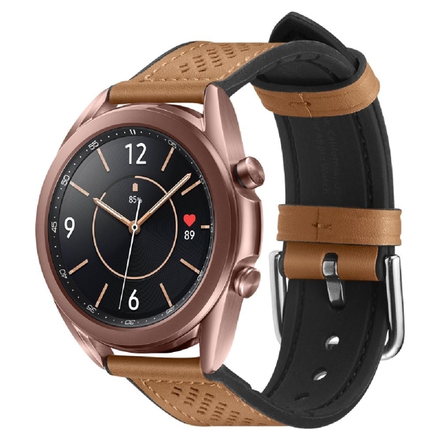 Ремешок для Galaxy Watch 3 (41mm) Spigen (AMP00695) Retro Fit (20mm) Brown