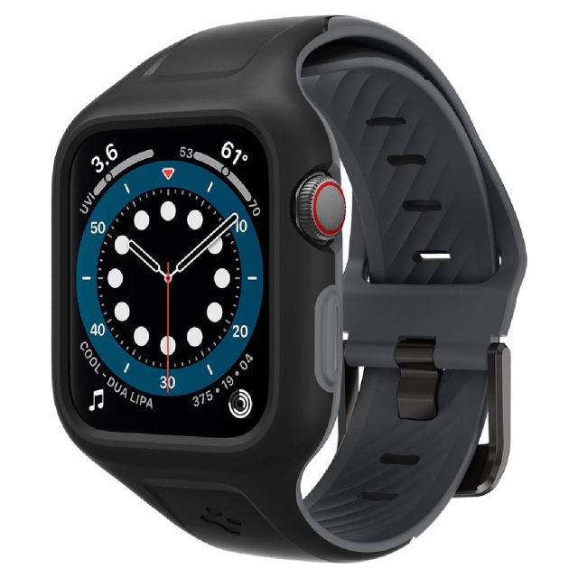 Чехол для Apple Watch SE / 6 / 5 / 4 (40mm) Spigen (AMP02020) Liquid Air Pro Black