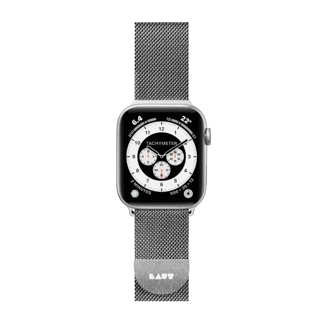 Ремешок для Apple Watch 1-8 / SE / Ultra (38/40/41 mm) Laut (LAUT_AWS_ST_SL) Steel Loop Silver