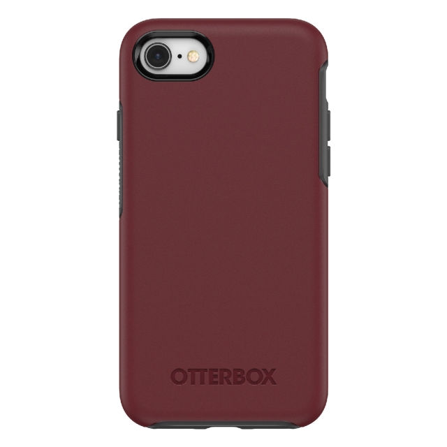 Чехол для iPhone SE (2022/2020) / 8 / 7 OtterBox (77-57201) Symmetry Fine Port (Maroon / Grey)