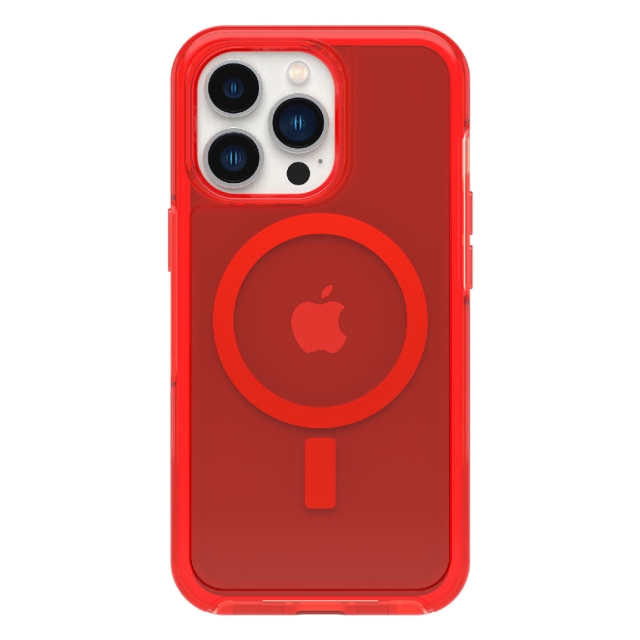 Чехол для iPhone 13 Pro OtterBox (77-83641) Symmetry+ Clear for MagSafe In The Red