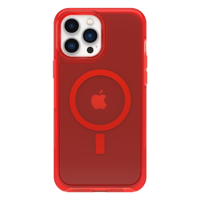 Чехол для iPhone 13 Pro Max OtterBox (77-83665) Symmetry+ Clear for MagSafe In The Red