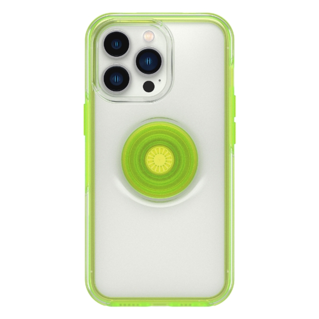 Чехол для iPhone 13 Pro OtterBox (77-83714) Otter + Pop Symmetry Clear Limelite (Clear/Lime Green)