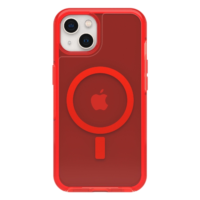 Чехол для iPhone 13 OtterBox (77-85646) Symmetry+ Clear Antimicrobial for MagSafe In The Red