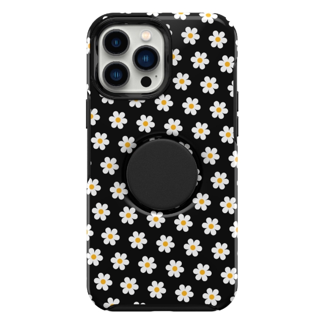 Чехол для iPhone 13 Pro Max OtterBox (77-86879) Otter + Pop Symmetry Daisy Graphic (Black/White)