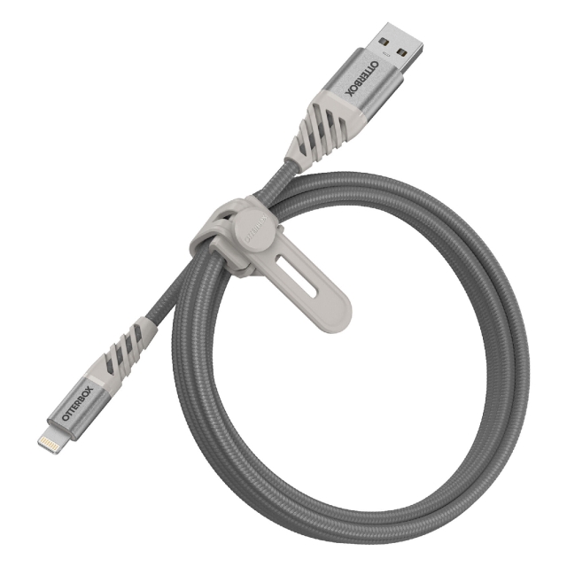 Кабель Lightning - USB-A (1m) OtterBox (78-52529) Premium Silver Dust