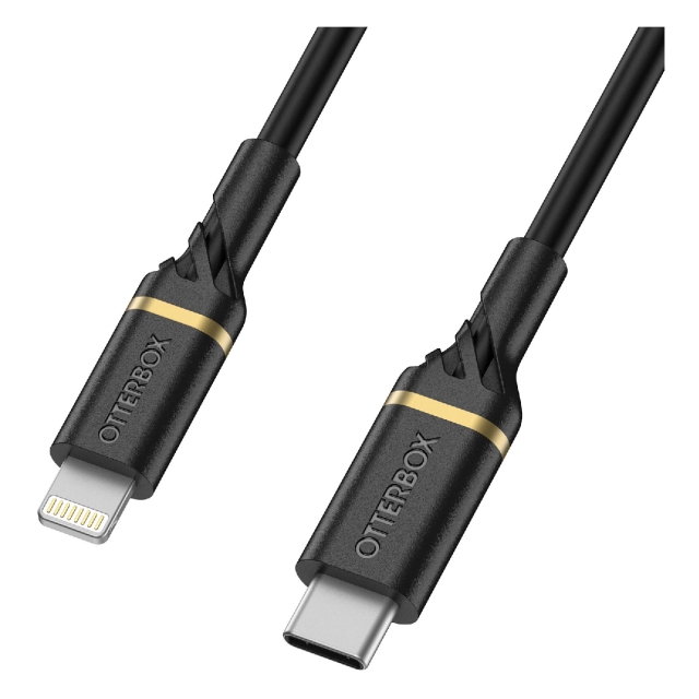 Кабель Lightning - USB-C (1m) OtterBox (78-52551) Fast Charge Black Shimmer