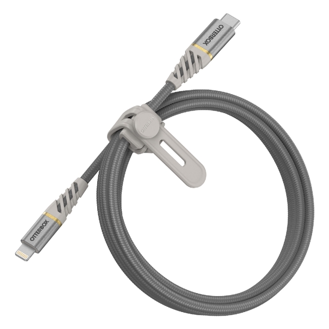 Кабель Lightning - USB-C (1m) OtterBox (78-52554) Fast Charge Premium Silver Dust
