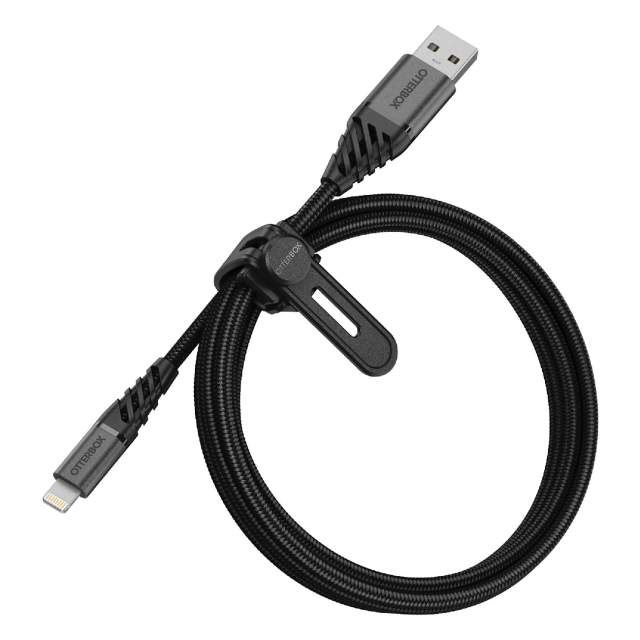 Кабель Lightning USB-A Cable (1m) OtterBox (78-52643) Premium Dark Ash Black