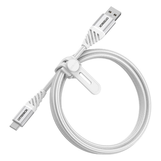 Кабель USB-C - USB-A (1m) OtterBox (78-52667) Premium Cloud White