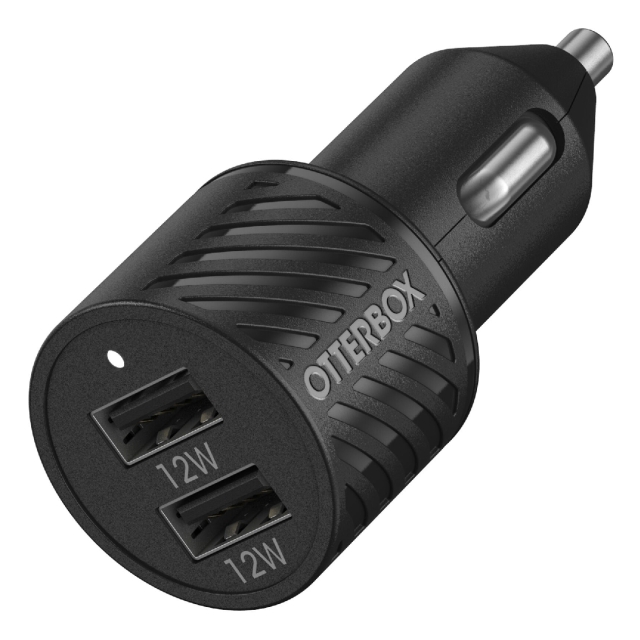 Автомобильное зарядное устройство USB-A Dual Port 24W Car Charger OtterBox (78-52700) Premium Charger Black