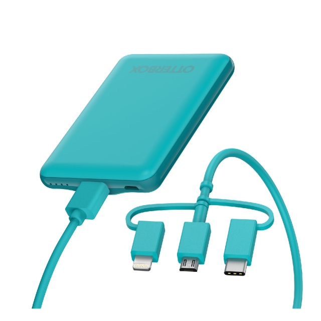 Внешний аккумулятор USB-A - USB-C - Lightning OtterBox (78-80146) Power Bank Rocky Candy (Blue)