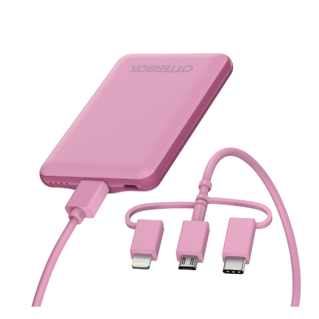 Внешний аккумулятор USB-A - USB-C - Lightning OtterBox (78-80147) Power Bank Cake Pop (Pink)