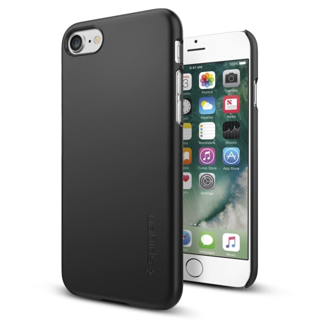 Чехол для iPhone SE (2022/2020)/8/7 Spigen (042CS20427) Thin Fit Black