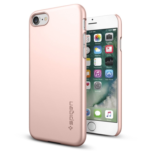 Чехол для iPhone SE (2022/2020)/8/7 Spigen (042CS20429) Thin Fit Rose Gold
