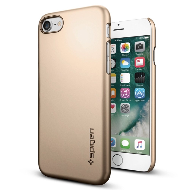 Чехол для iPhone SE (2022/2020)/8/7 Spigen (042CS20732) Thin Fit Gold