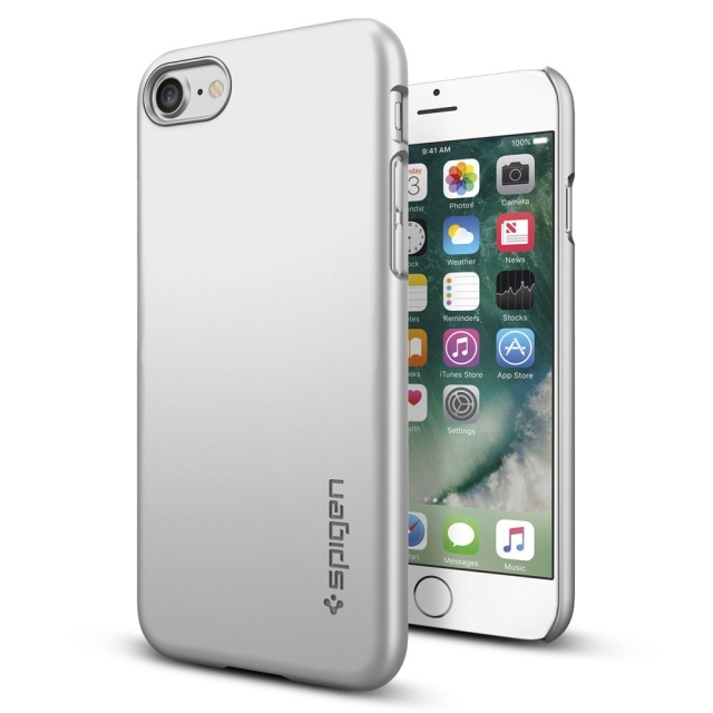 Чехол для iPhone SE (2022/2020)/8/7 Spigen (042CS20733) Thin Fit Silver