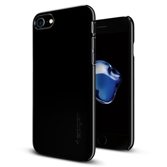 Чехол для iPhone SE (2022/2020)/8/7 Spigen (042CS20845) Thin Fit Jet Black