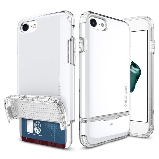 Чехол для iPhone SE (2022/2020)/8/7 Spigen (042CS21042) Flip Armor White
