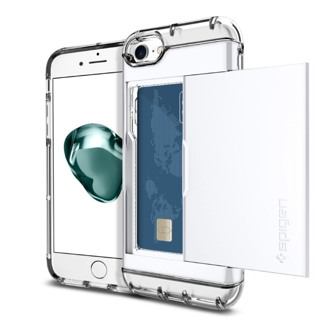 Чехол для iPhone SE (2022/2020)/8/7 Spigen (042CS21049) Crystal Wallet White