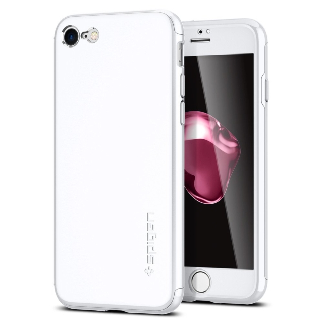 Чехол для iPhone SE (2022/2020)/8/7 Spigen (042CS21097) Air Fit 360 White